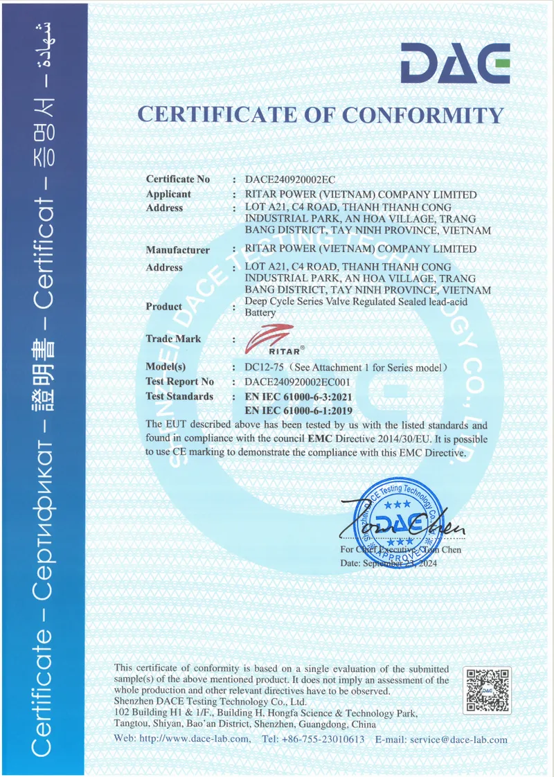 DC12系列的CE报告