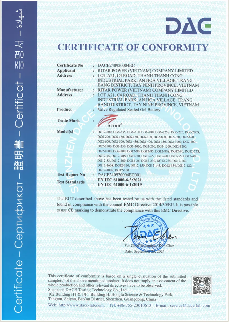 DG12系列CE证书